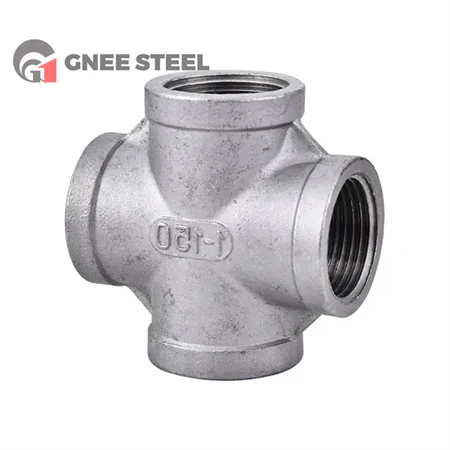 SUS 201 Four Way Stainless Steel Pipe Fitting