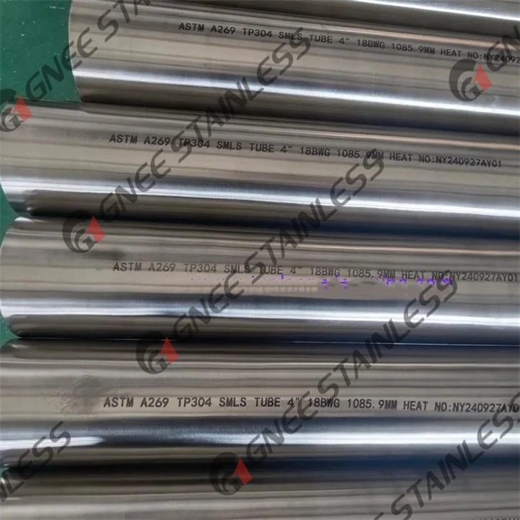 ASTM A269 TP304 Bright Annealed Stainless Steel Seamless Tube factory
