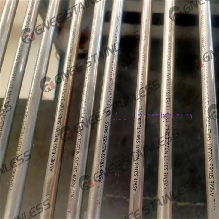 ASTM B163 N02201 Nickel Alloy Heat Exchanger Tube