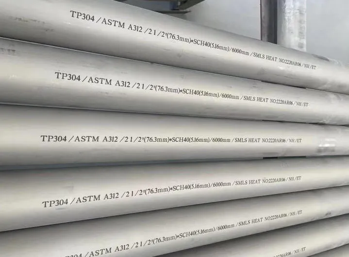 ASTM A312 TP304 Pickled & Passivated Pipes ASTM A312 TP304 Pickled & Passivated Pipes