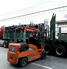 Forklift loading Forklift loading