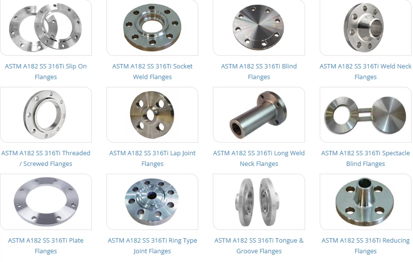 Flanges ASTM A182 Gr F316Ti Flanges ASTM A182 Gr F316Ti